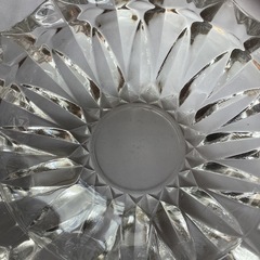 クリスタル　ガラス灰皿　昭和レトロ星形デザインの画像