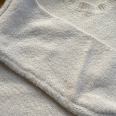 via.j  j アイボリーの暖かセーター　Mサイズの画像