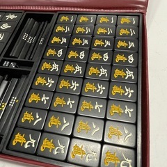 麻雀 麻雀牌 マージャン 黒色 ブラック テーブルゲーム  1101-014の画像