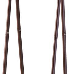 ★新品・未開封!!お届け可!!★パール金属 ラバーウッド ハンガー  ブラウン   N-8288の画像