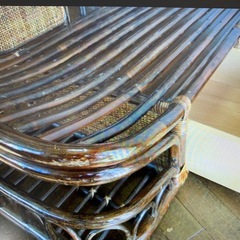 ラタン(籐製品)長椅子の画像