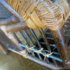 ラタン(籐製品)長椅子の画像