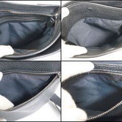 NR72　ko01872tm 【FERRAGAMO】 レザーショルダーバッグ　ブラック　FZ-24 0471の画像