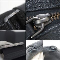 NR72　ko01872tm 【FERRAGAMO】 レザーショルダーバッグ　ブラック　FZ-24 0471の画像