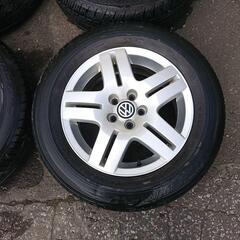 【中古品】Volkswagen ゴルフ195/65/15 ホイールセットの画像