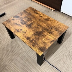【超美品‼️】定価11,990円♪ 現行モデル ニトリ 80cm幅カジュアルこたつ 家具調コタツ リビングこたつ ヴィンテージ木目調ブラウン♪の画像