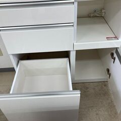 J5831【リユースのサカイ柏店】　キッチンボード　CLAUDE-90KB　ニトリ　クリーニング済み 参考価格59,900円の画像