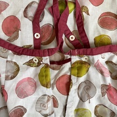 エプロン ポケット付き フルーツ柄の画像