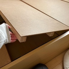 収納付きセミダブルベッドの画像