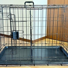 短期使用 ペット用 ダブルドア 折り畳み式 
ゲージ   の画像
