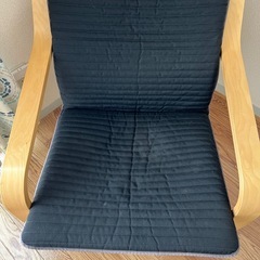 パーソナルチェア, バーチ材突き板/クニーサ ブラック IKEA いけあイケアの画像