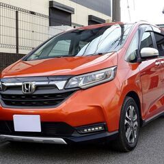 即乗りＯＫ 車検9年9月 令和2年式 フリード 後期 ハイブリッド クロスターホンダセンシング レーダークルーズ 衝突軽減ブレーキ ナビ フルセグTV Bluetooth バックモニター 両側パワスラ スマートキー LEDライト LEDフォグ ETC ドラレコの画像