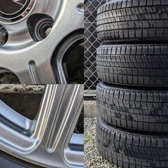 ブリジストン BLIZZAK VRX2 195/65R15 2021年 4本セット 社外ホイール付き 6J PCD100 5穴 プリウスに！の画像