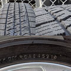 ブリジストン BLIZZAK VRX2 195/65R15 2021年 4本セット 社外ホイール付き 6J PCD100 5穴 プリウスに！の画像