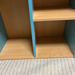 ２段カラーボックスの画像