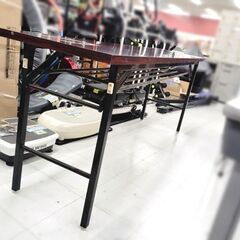 【ワケあり 現状品】会議テーブル 折り畳み  ミーティングテーブル 折りたたみテーブル  幅180cm×奥行45cm×高さ67cm 会議室 オフィス家具 オフィステーブル 作業台 PLUS 苫小牧西店の画像