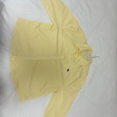 SHEIN ストライプイエローシャツ/サイズXLの画像