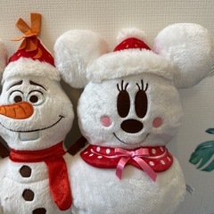 【早い者勝ち！】ティズニー ミッキーミニー オラフコラボ クッションの画像