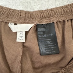 H&M ブラウンワイドパンツ　サイズSの画像