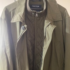 NOUTICA キルティング　サファリ　ジャケット　メンズ　サイズL　コート　ブルゾン　ぼうかん防寒の画像