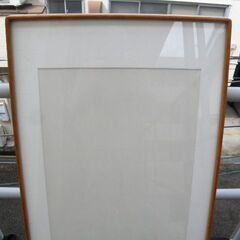 大型長方形高級額縁 アクリル板付 マット入 浮世絵や扁額や書作品等向き 取りに来ていただける方 受け渡し日時自由の画像