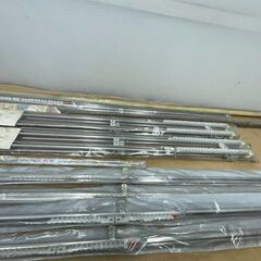 2 大量 未使用 カーテンレール 全部まとめて 普通 伸縮 シングル ダブル 伸びる 色々 セット 倒産 廃業 まとめ売りの画像