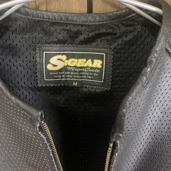 【Y00031】S:GEAR（エスギア）パンチングレザージャケット　Mの画像