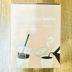 【美品】TULLY'S 2Way Stainless Tumbler ピンクの画像