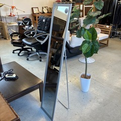 A2511-002 全身ミラー 姿見 鏡 シルバー キズ汚れ有りの画像