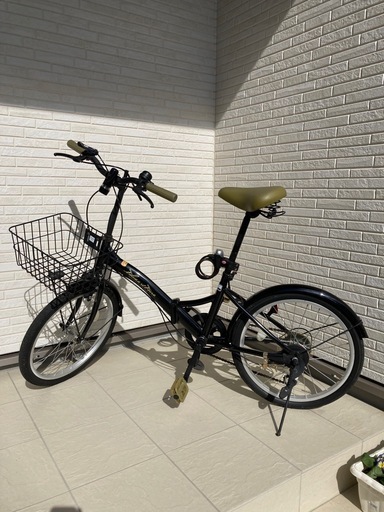 折りたたみ自転車 オンライン (黒)20インチ 折り畳み自転車 整備済み