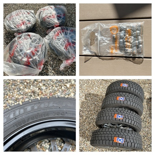 [決定]スタッドレスタイヤホイールセット　155/65R14　