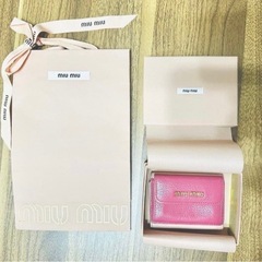 Miu Miu 三つ折り バイカラー 財布の画像