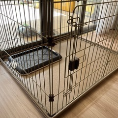 ペット用トレー付サークル&トイレの画像