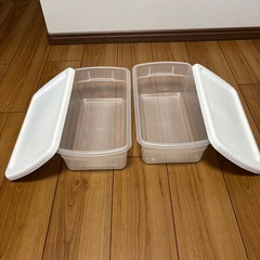 蓋付きクリアボックス2個セット③
の画像