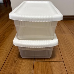 蓋付きクリアボックス2個セット③
の画像