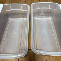 蓋付きクリアボックス2個セット③
の画像
