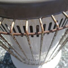 トヨトミ　丸型石油ストーブ/2010年製/６．３Ｌタンク　ＫＳ－６７Ｄ/自動点火不可/簡易動作確認済みジャンク/中古品・現状渡しの画像