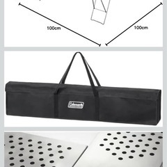 アウトドア　ファイヤープレイステーブル　コールマンの画像