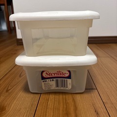 蓋付きクリアボックス2個セット①
の画像