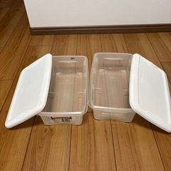 蓋付きクリアボックス2個セット①
の画像