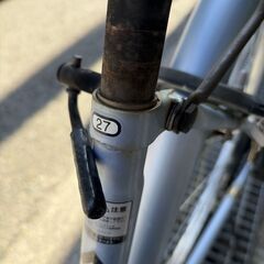 27インチ 自転車 譲渡証明書お渡しします 鍵2つ付きの画像