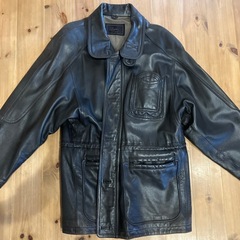 黒革 ジャケット_ サイズLの画像