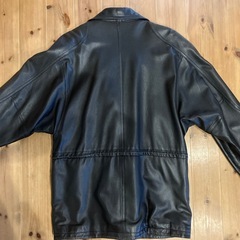 黒革 ジャケット_ サイズLの画像