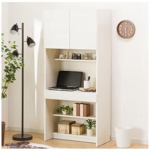 【超美品】ニトリNITORI壁面ユニットデスク(ウォーレン 80WW)