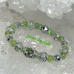 ペリドット ヨーロピアン 天然石ブレスレットの画像