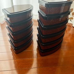 蓋付き扇形重箱(弁当箱) 中古　11台あります。特典あり！着払配送可の画像