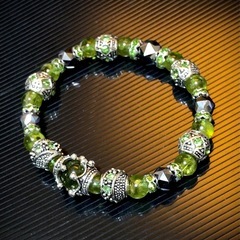 ペリドット ヨーロピアン 天然石ブレスレットの画像