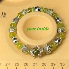 ペリドット ヨーロピアン 天然石ブレスレットの画像