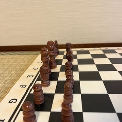 チェス　木製の画像