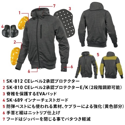 ⭐︎期間限定値下げ⭐︎komine バイクジャケット　グレー